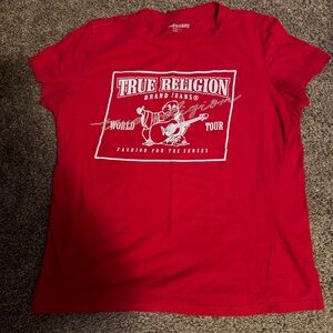 True Religion Red Graphic Tee